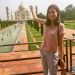 Chasing Gina at the Taj Mahal